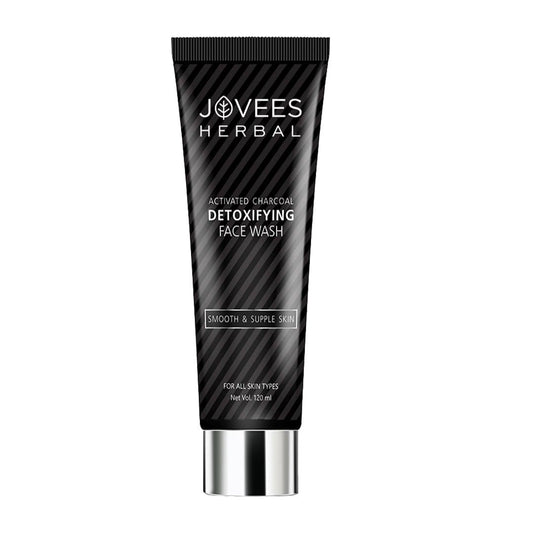 Jovees Herbal Activated Charcoal Detoxifying FaceWash For Anti Pollution, Deep Pore Cleans