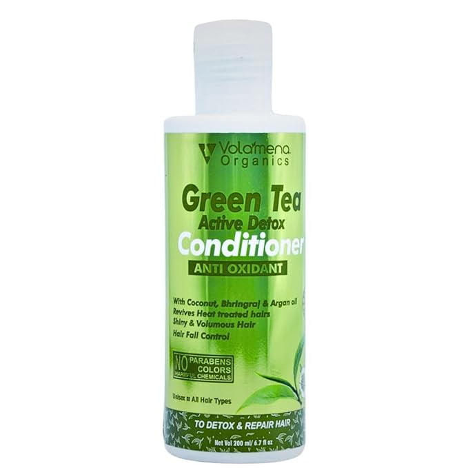 Volamena Green Tea Detox Hair Conditioner || Dry Hair Dandruff Control || For Men & Women