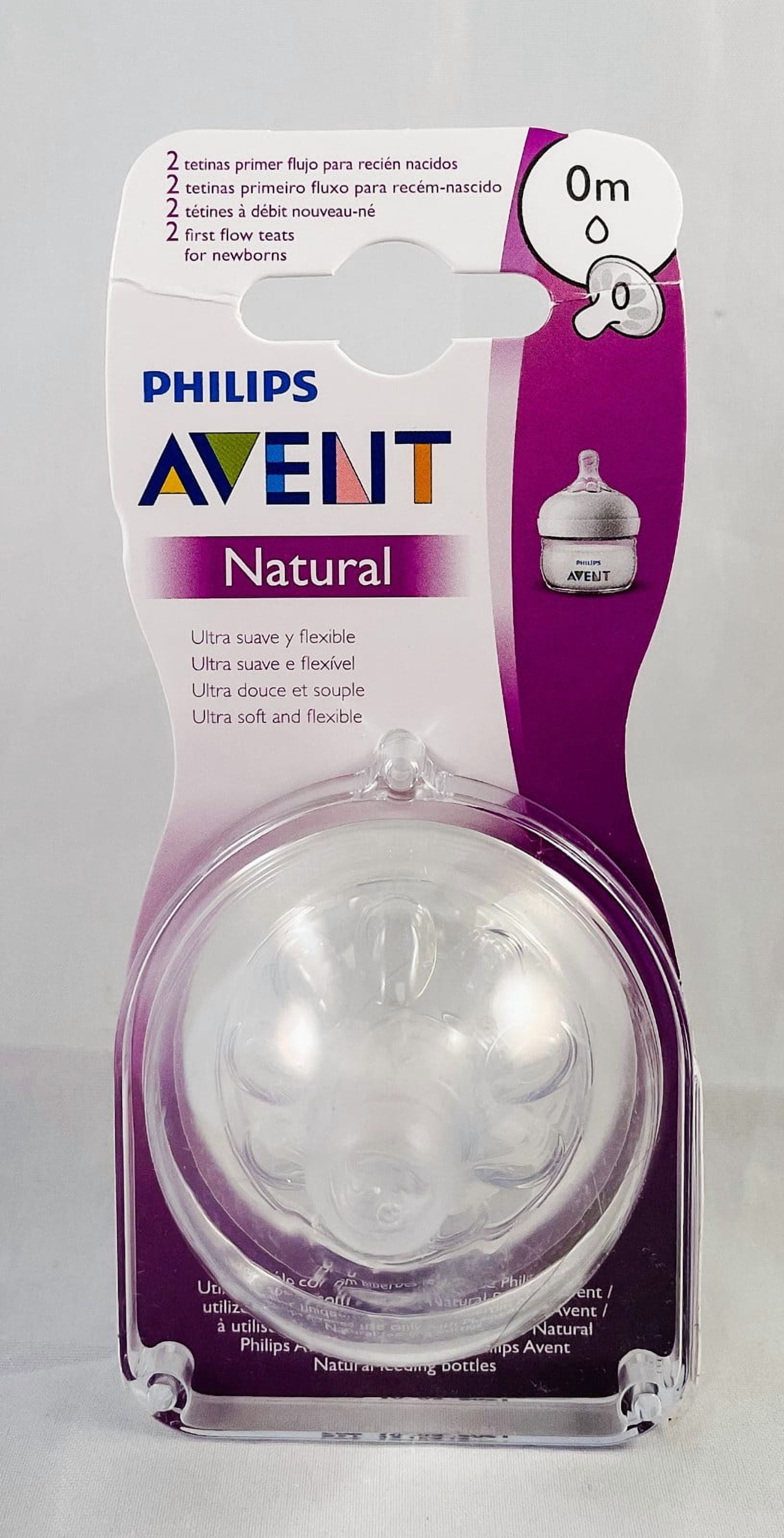 Avent Teats Natural 2 Teats to Newborn Flow 0 Months