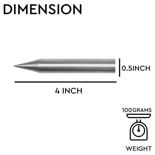 Stainless Steel Kilak (4 Inch) | Conical Rod | Vastu Nail for Vastu Dosh Correction | Vastu Remedy | Vastu Kilak Remedy | (Set of 1)