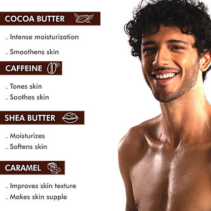mCaffeine Choco Body Lotion: Cocoa Butter & Caramel, 200 ml