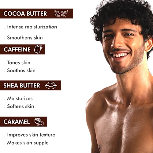 mCaffeine Choco Body Lotion: Cocoa Butter & Caramel, 200 ml