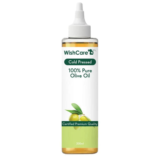 WishCare 100% Pure Premium Cold Pressed Olive Oil for Hair & Skin - 200ml