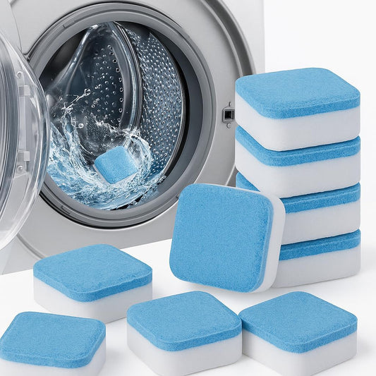 Washing Machine Cleaner Tablets for Top and Front Loading Washers Deep Cleaning Remover - 20 Tablets Included