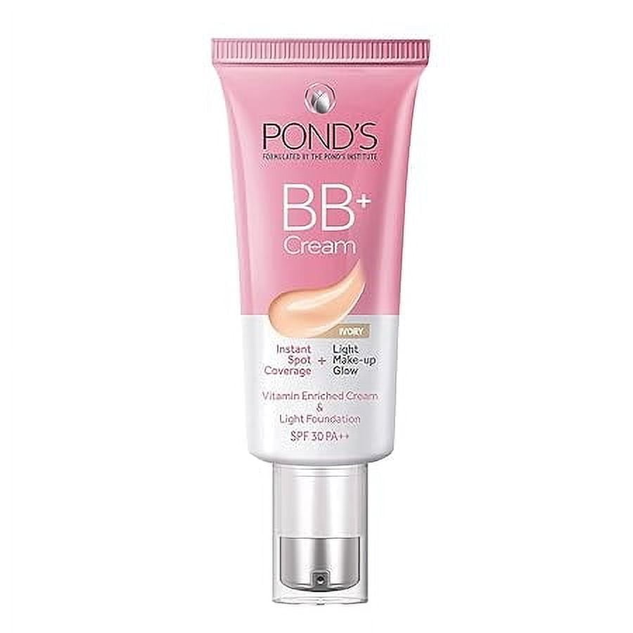 POND'S BB Cream, Instant Spot Coverage Light Make-Up Glow 30 G EACH (PACK OF 4)