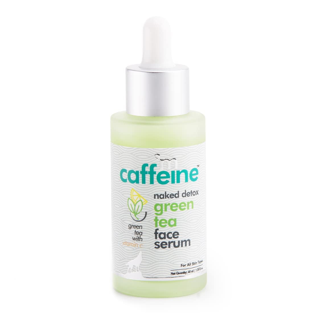 mCaffeine Vitamin C Green Tea FaceSerum for Glowing Skin with Hyaluronic Acid Prevents Sun