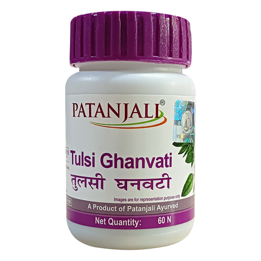 Patanjali Tulsi Ghan Vati: 60 Tablets, Pack of