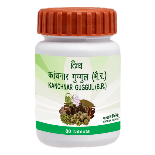 Patanjali Divya Kanchnar Guggul: 80 Tablets, Pack of