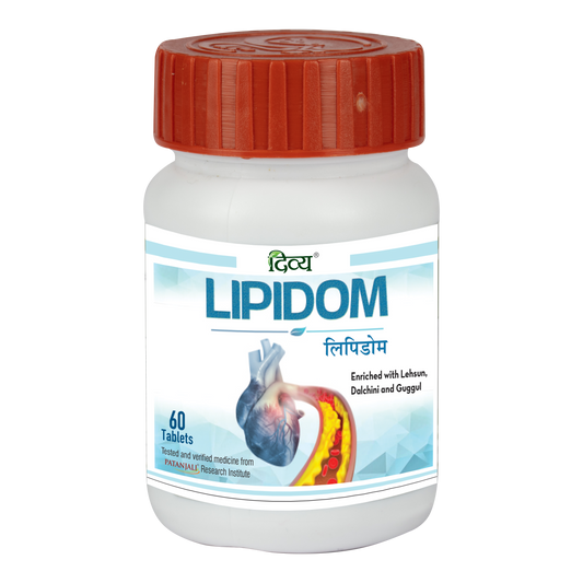 Patanjali Ayurveda Lipidom: 60 Tablets, Pack of