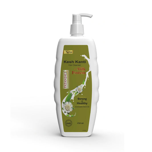 Patanjali Kesh Kanti Hair Cleanser Milk Protein Shampoo: 200