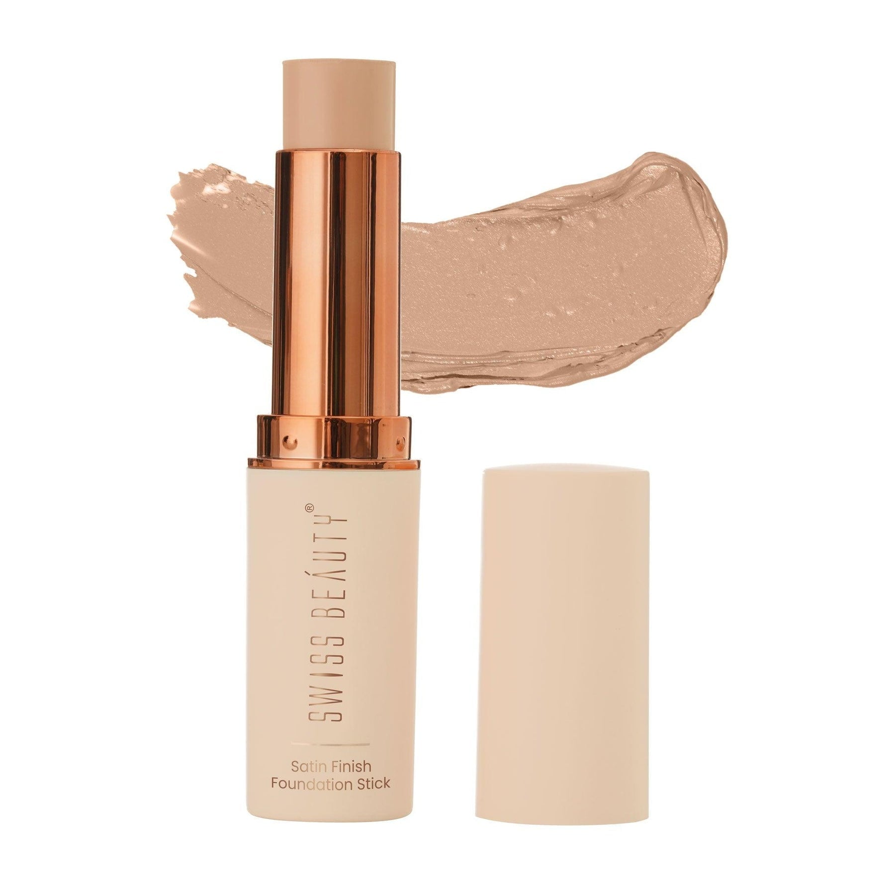 SWISS BEAUTY Satin Finish Panstick Foundation to Conceal & Cover, Buildable Coverage | Sti