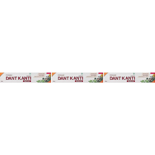 Pack Of 3 - Patanjali Dant Kanti Natural Toothpaste - 120 Gm (4.23 Oz)