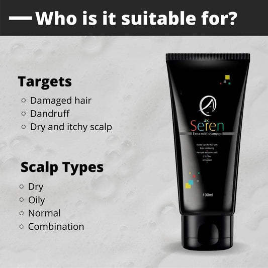 Ethiglo Seren Extra Mild Shampoo, 100Ml - Pack Of 2