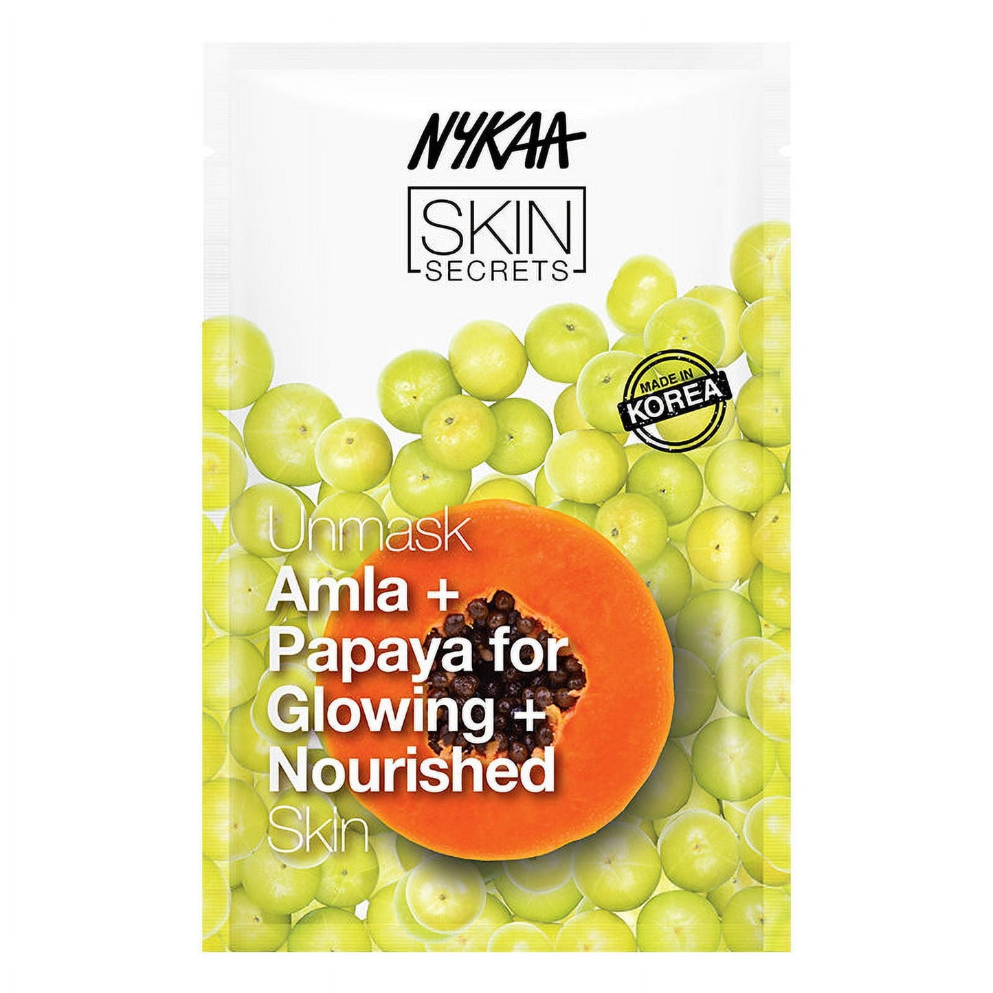 Nykaa Skin Secrets Rituals Amla + Papaya Sheet Mask For Glowing & Nourished Skin