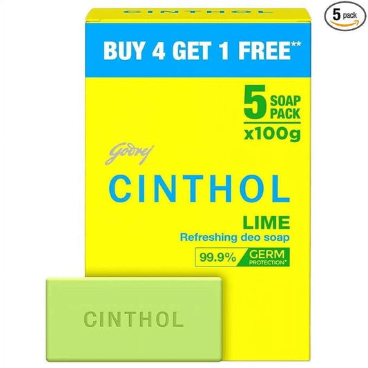 Cinthol Lime Bath Soap, 100g