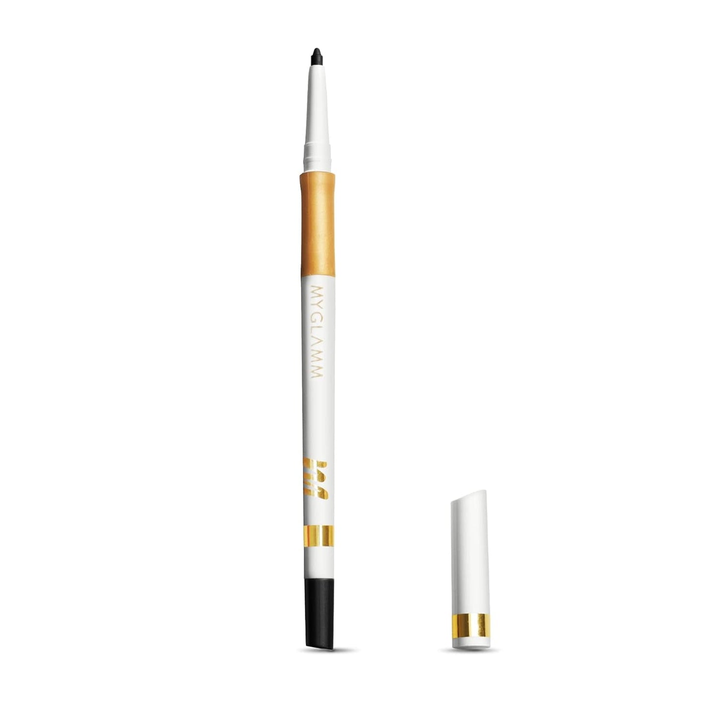 MyGlamm Jet Set Eyes Kajal Eyeliner-Noir (Black)- 0.35 gm | Eyeliner Pencil | Enriched wit