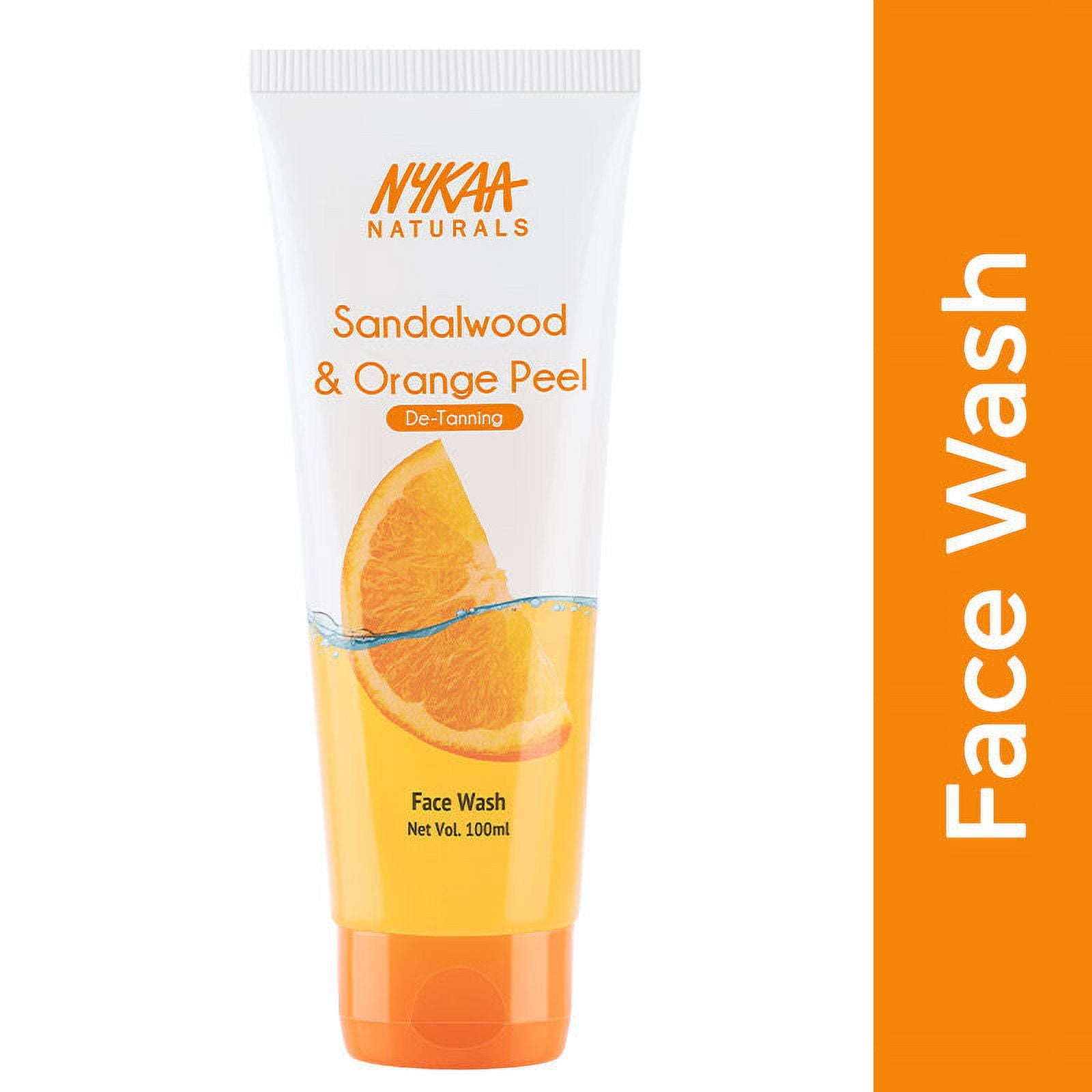 Nykaa Naturals Sandalwood & Orange Peel FaceWash for Tan Removal