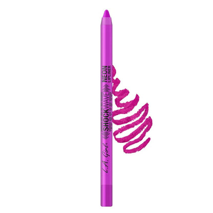 L.A. Girl Shockwave Neon Lipliner, Lipliner Pencil, POP, 0.04 oz.