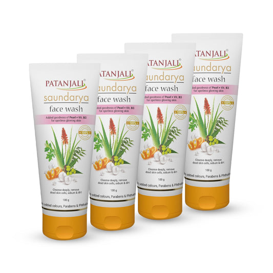 Patanjali Saundarya FaceWash, 60g (Pack of 3)