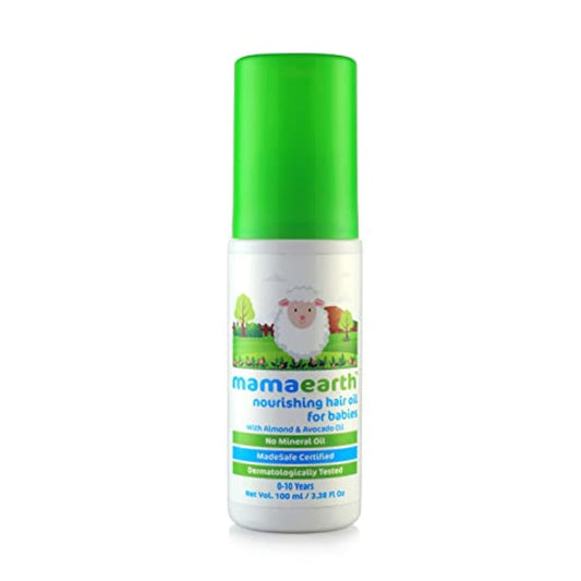 Mamaearth Nourishing Baby HairOil, with Almond & Avocado Oil - 200 ml, 1 piece