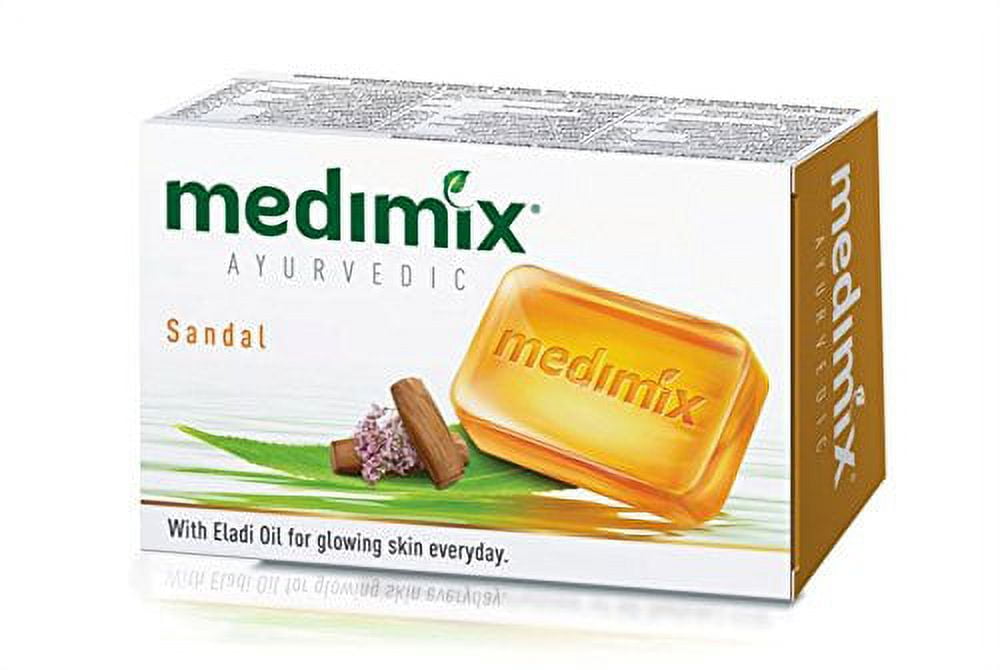 MEDIMIX Herbal Ayurvedic Soap With 18 Herbs Healthy Skin 75g. /(3pcs. With sandal and elad