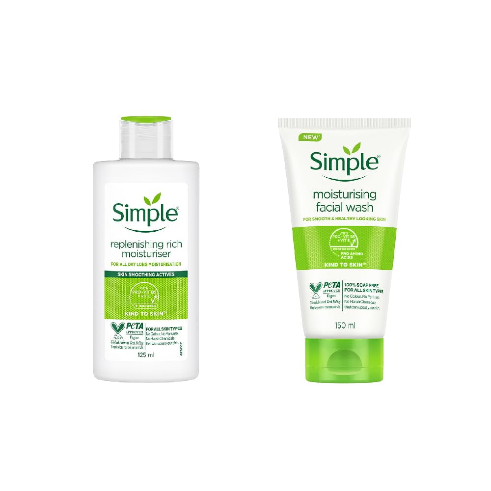 Simple Kind To Skin Replenishing Rich Moisturiser| Face Cream For All Skin Types| Sensitiv