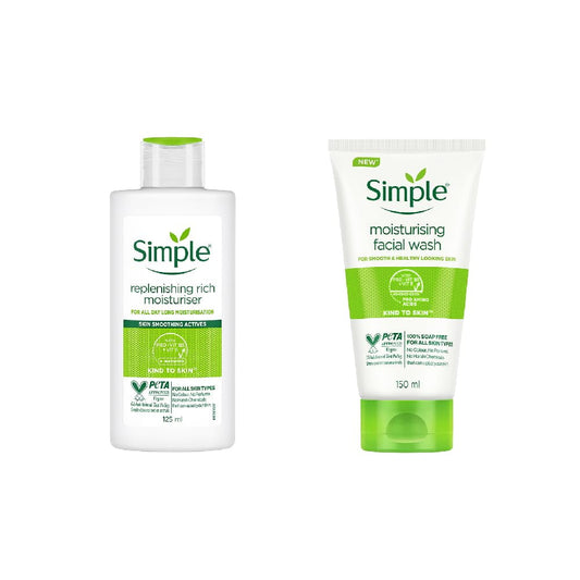 Simple Kind To Skin Replenishing Rich Moisturiser| Face Cream For All Skin Types| Sensitiv