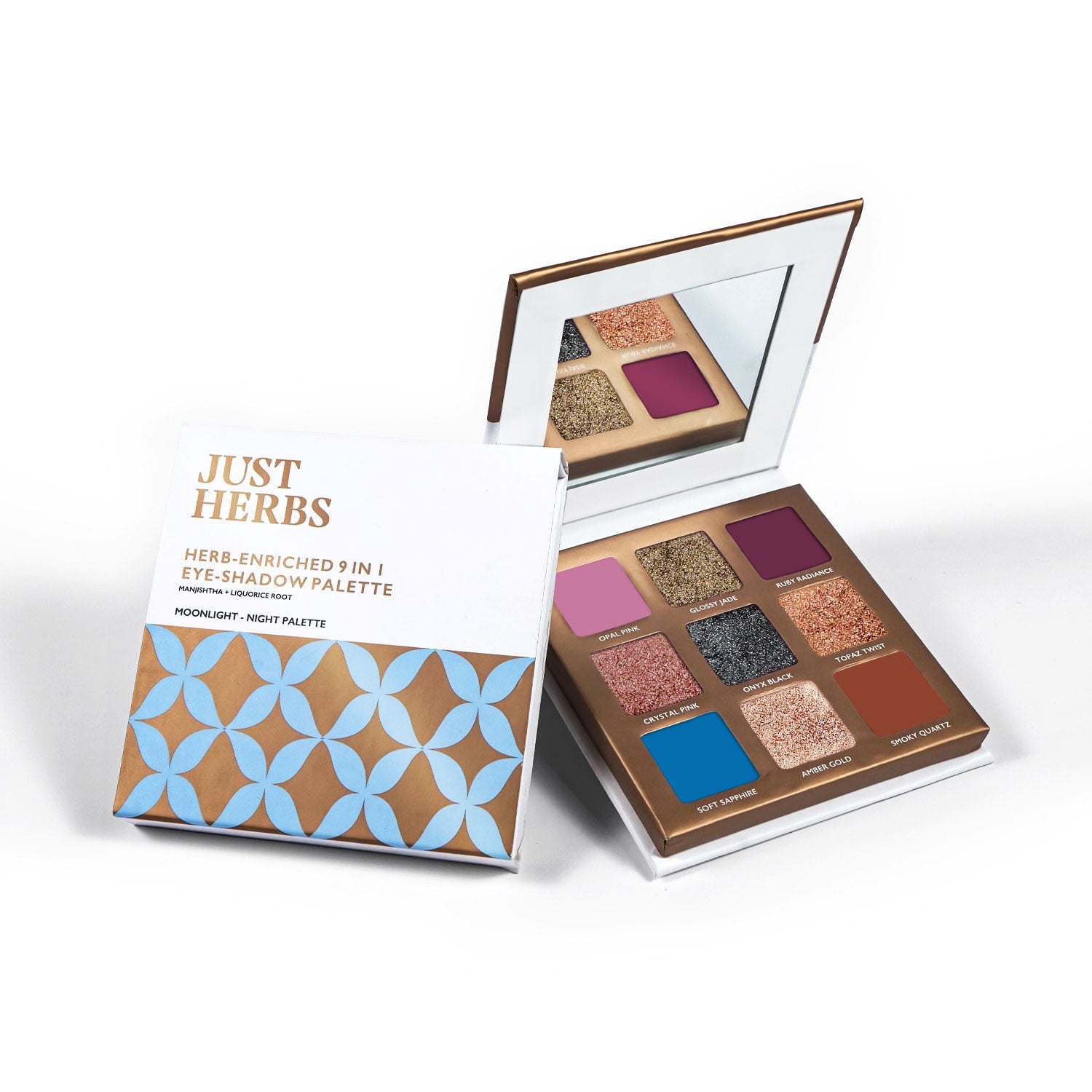 Just Herbs Natural 9 in 1 Eyeshadow Palette - Night Palette