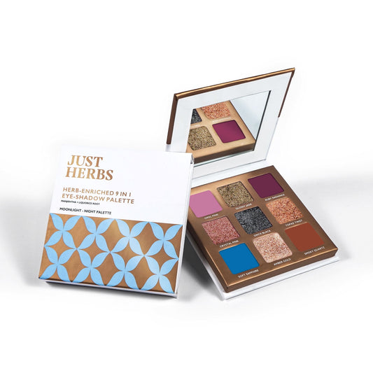 Just Herbs Natural 9 in 1 Eyeshadow Palette - Night Palette