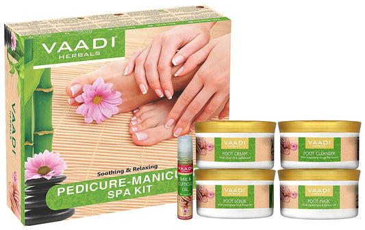 Vaadi Herbals Pedicure Manicure Spa Kit Soothing & Refreshing, Hands, Feet, Toes And Nails