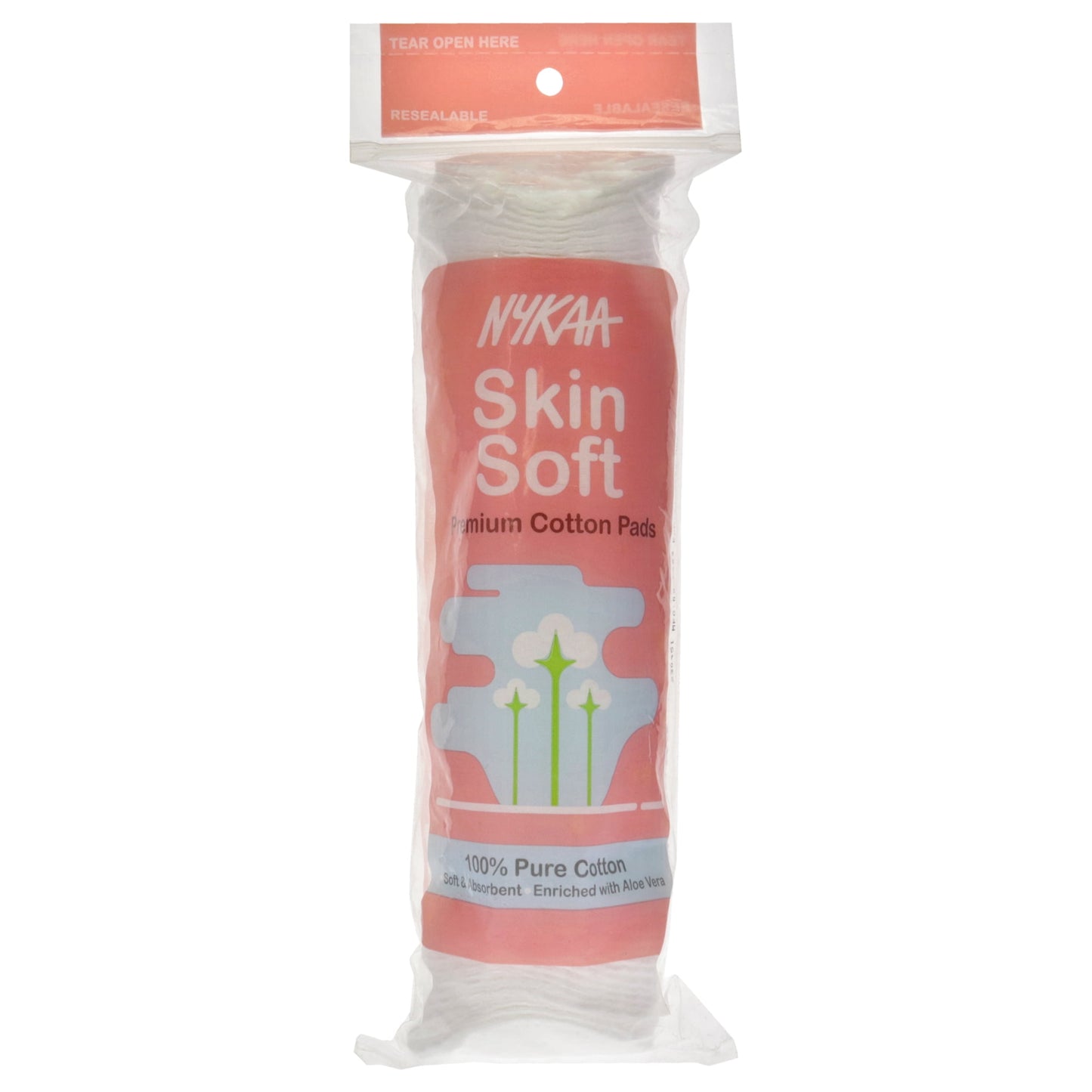 Nykaa Naturals Skin Soft Premium Cotton Pads, Organic Cotton Pads, 80 Pc