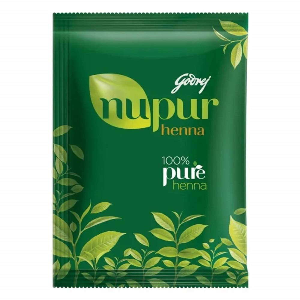 Godrej Nupur Mehendi Powder 9 Herbs Blend, 120-gram (1 Pack)
