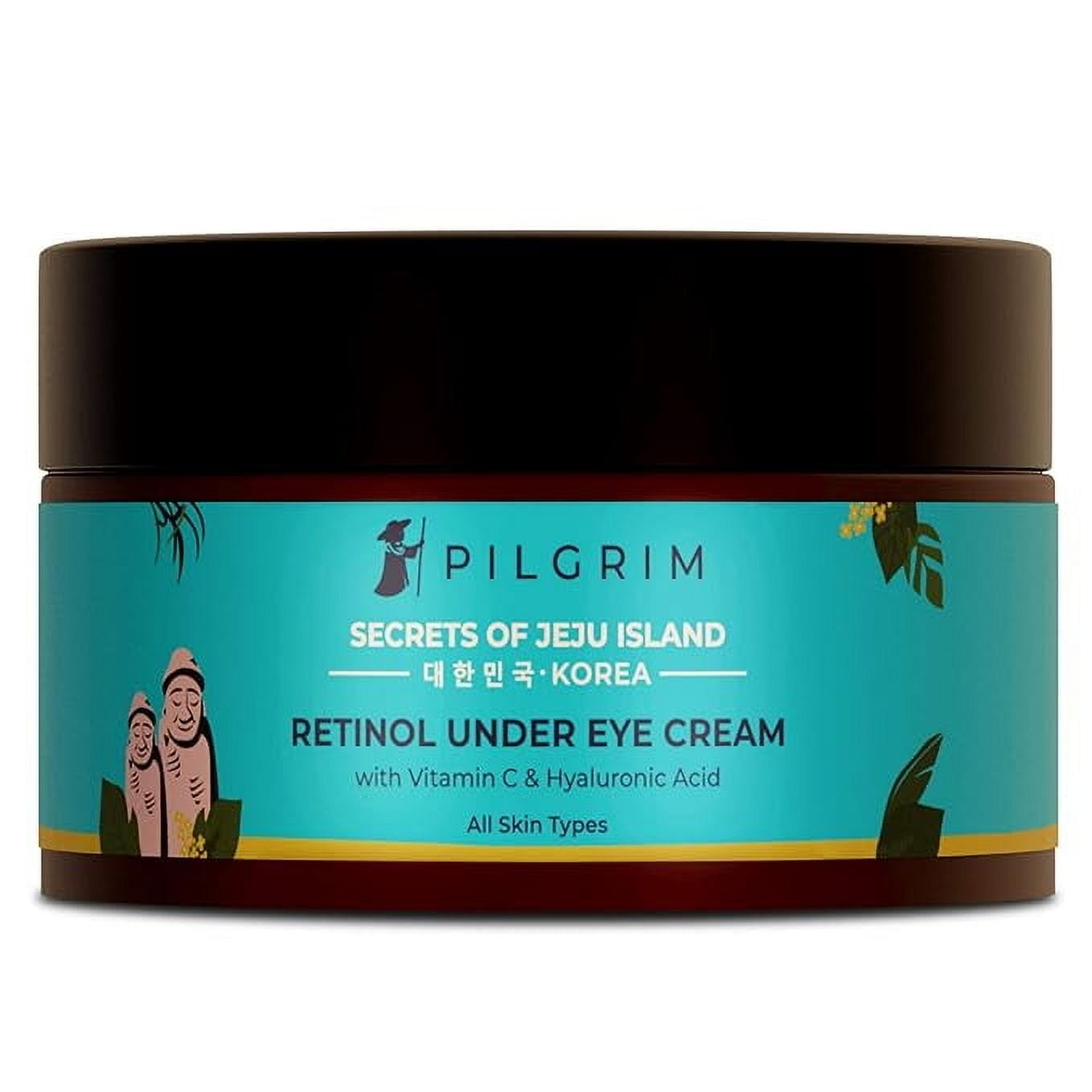 Pilgrim Korean Retinol Under Eye Cream for dark circles, Puffiness & Fine Lines with Vitam