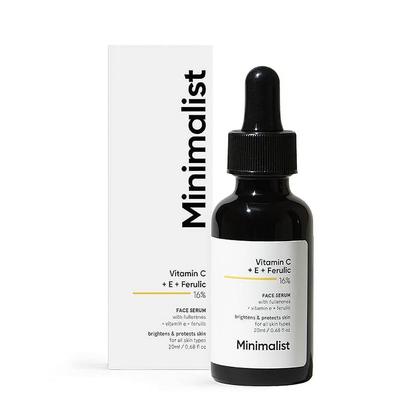Minimalist 16% Vitamin C FaceSerum (Advanced) With Vit E, & Ferulic Acid For Glowing Skin