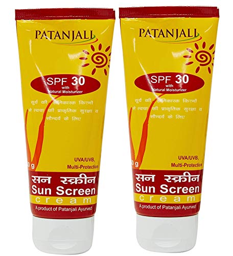 Patanjali Sun Screen Cream SPF30, 50g (Pack of 2)