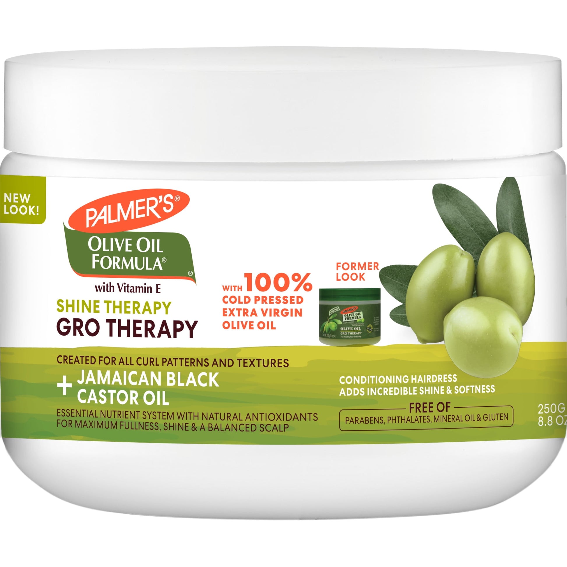 Palmer's Olive Oil Formula Shine Therapy Gro Therapy, 8.8 oz.