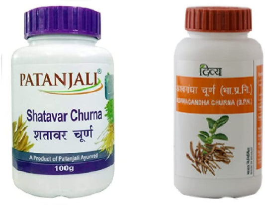 Patanjali Shatavar Churna & Ashwagandha Churna Combo
