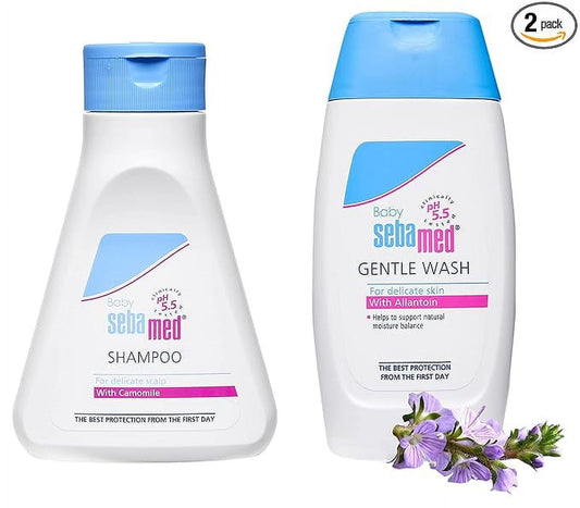Sebamed Baby (Children) Shampoo 150ml & BabyWash Extra Soft, 200ml Combo