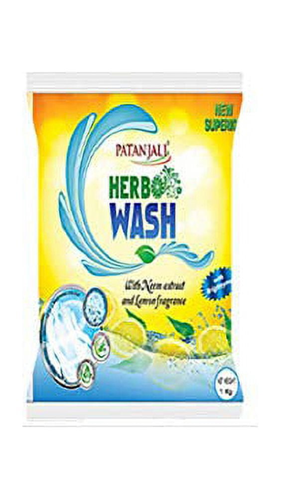 Patanjali Herbo Wash Detergent Powder(Neem extracts & Lemon Fragnance) - 1 kg