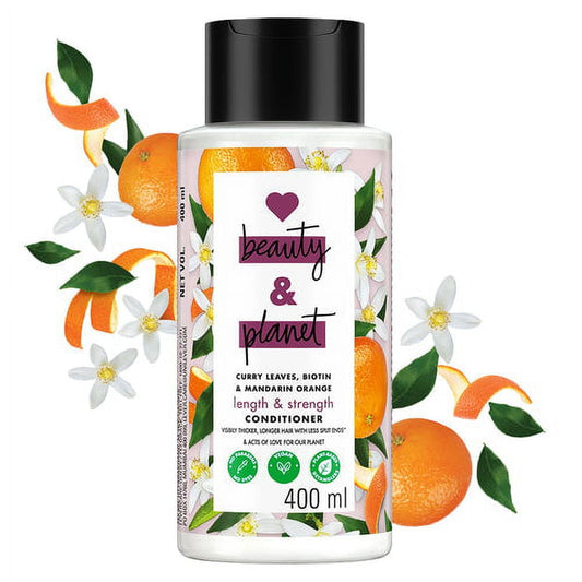 Love Beauty and Planet Curry Leaves, Biotin & Mandarin Paraben Free Conditioner For Long &