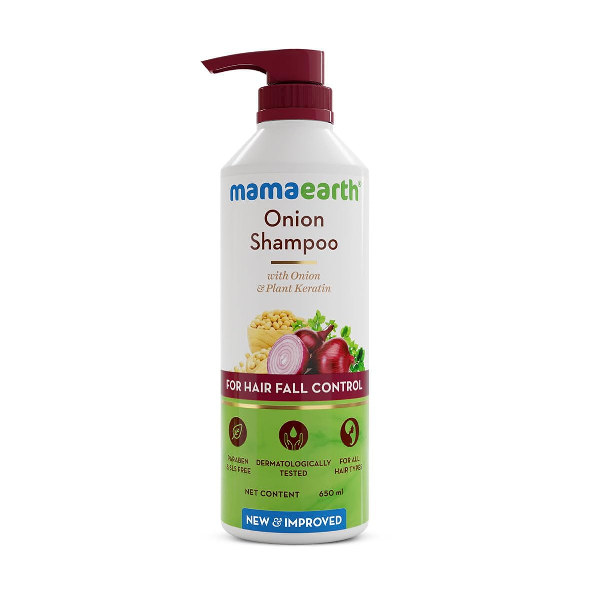 Mamaearth Onion Shampoo for Hair Fall Control & Hair Growth with Onion & Plant Keratin - 6