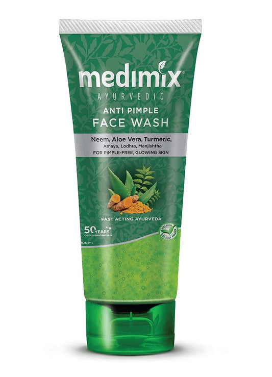 Medimix Ayurvedic FaceWash for All Skin Types - Soap Free - Paraben Free (100 ml / 3.4 oz)