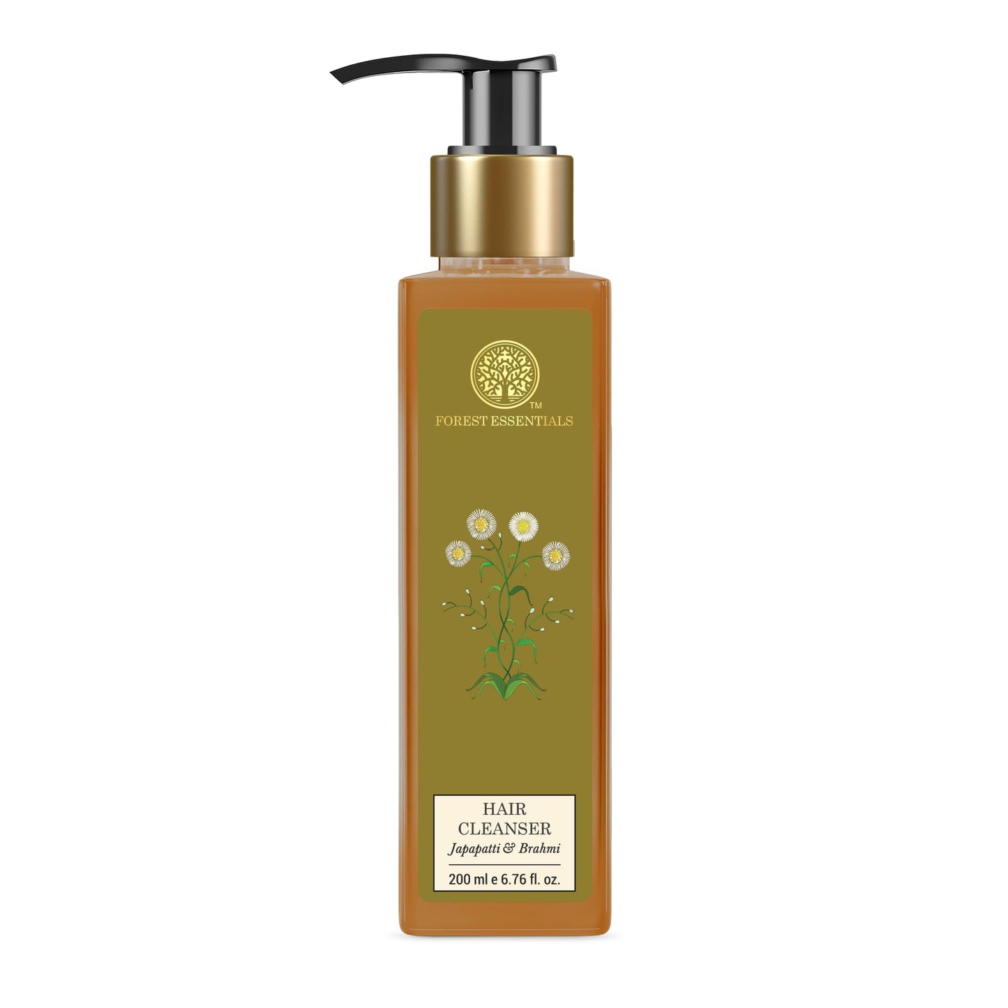 Forest Essentials Hair Cleanser Japapatti & Brahmi | Ayurvedic Natural Shampoo | For Dry F