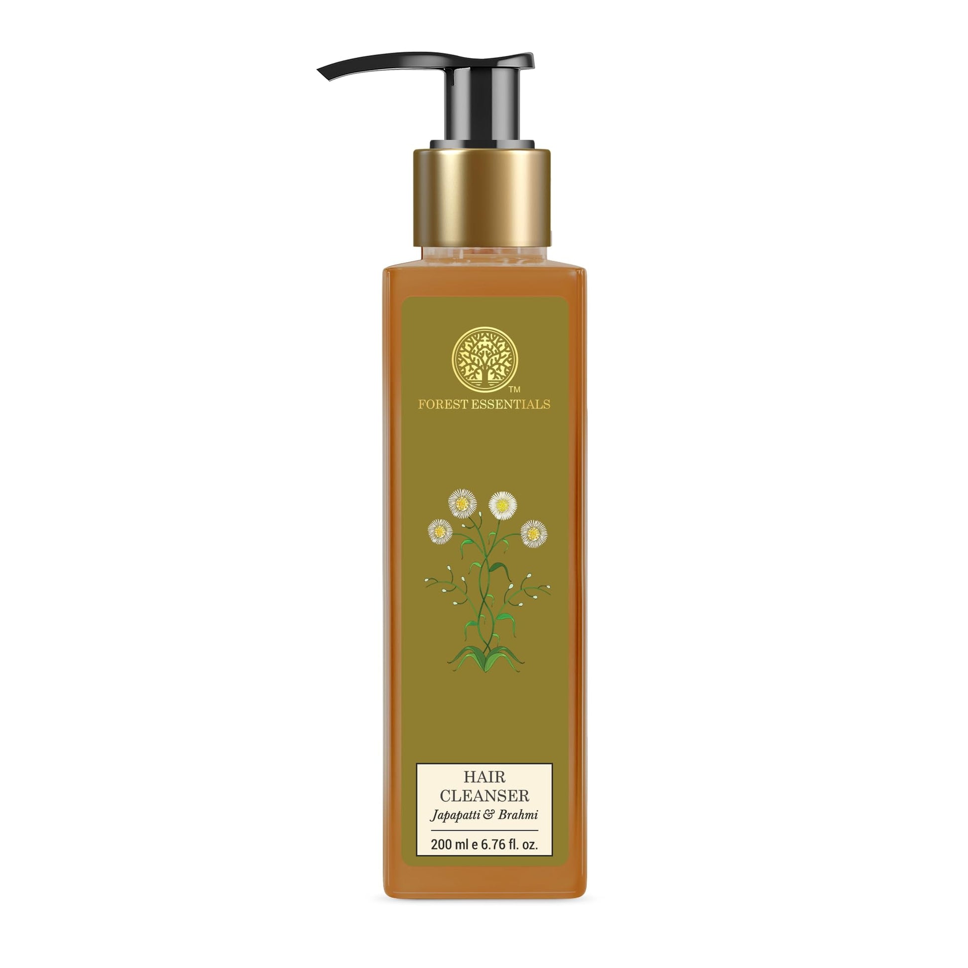 Forest Essentials Hair Cleanser Japapatti & Brahmi | Ayurvedic Natural Shampoo | For Dry F