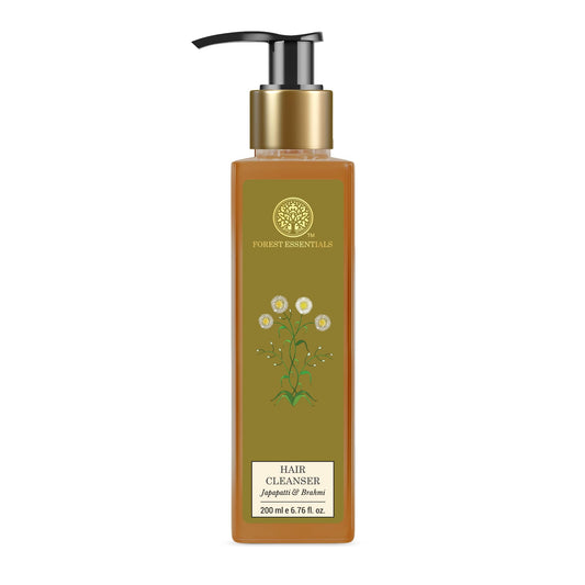 Forest Essentials Hair Cleanser Japapatti & Brahmi | Ayurvedic Natural Shampoo | For Dry F