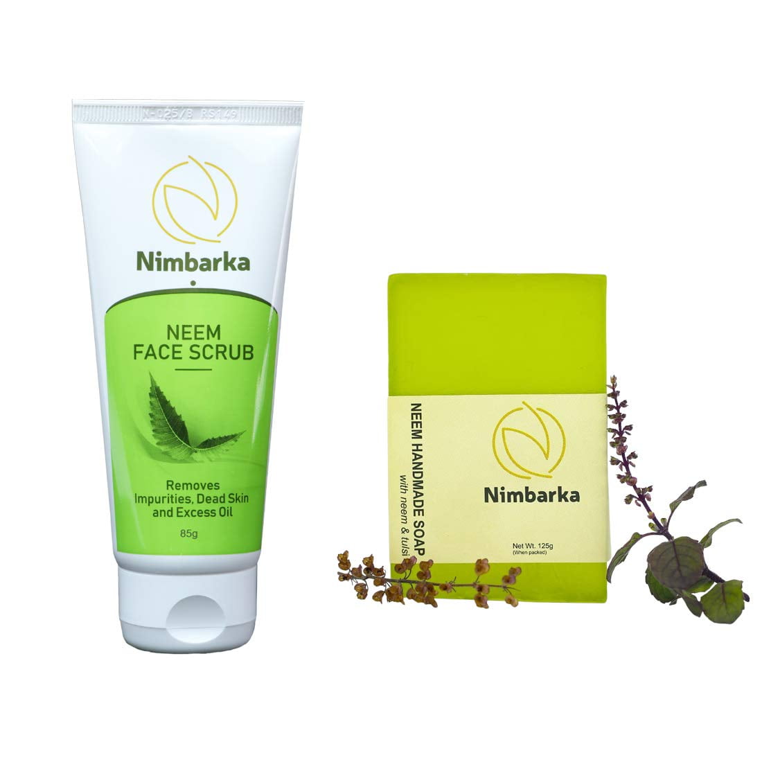 Nimbarka Neem Face Scrub 85gm and Handmade Neem Soap 125gm