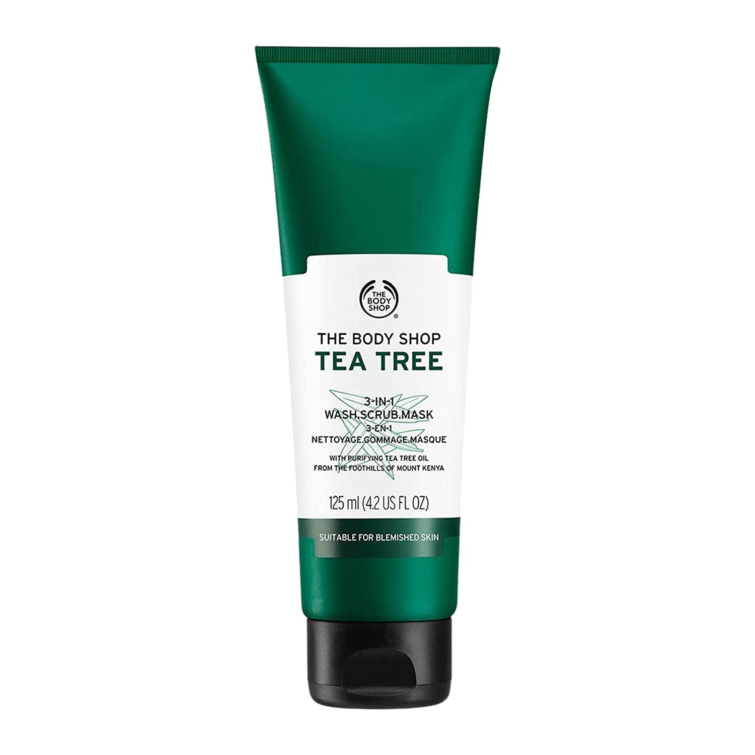 Tea Tree 3-in-1 Wash.Scrub.Mask by The Body Shop for Unisex - 4.2 oz Mask