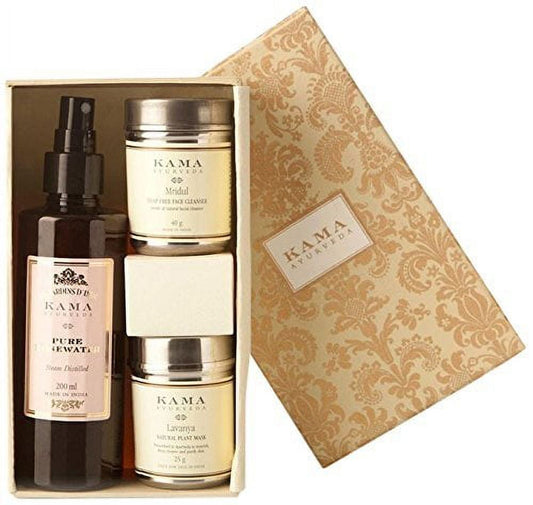 Kama Ayurveda Ayurvedic Facial Box, 65g+ 6.8 Fl Oz
