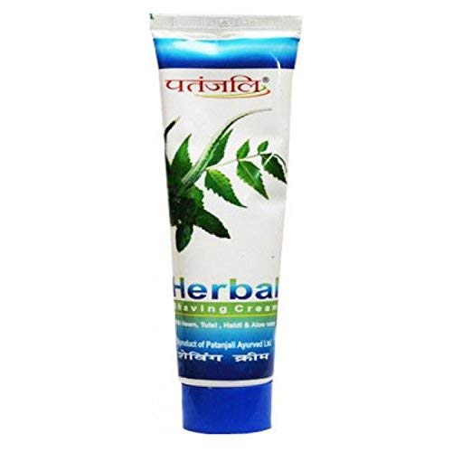 Patanjali Herbal Shaving Cream - 100 g (Pack of 4)