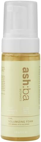 Ashba Botanics Volumizing Foam I Weightless Hair Mousse for Curly & Wavy Hair - Paraben, S